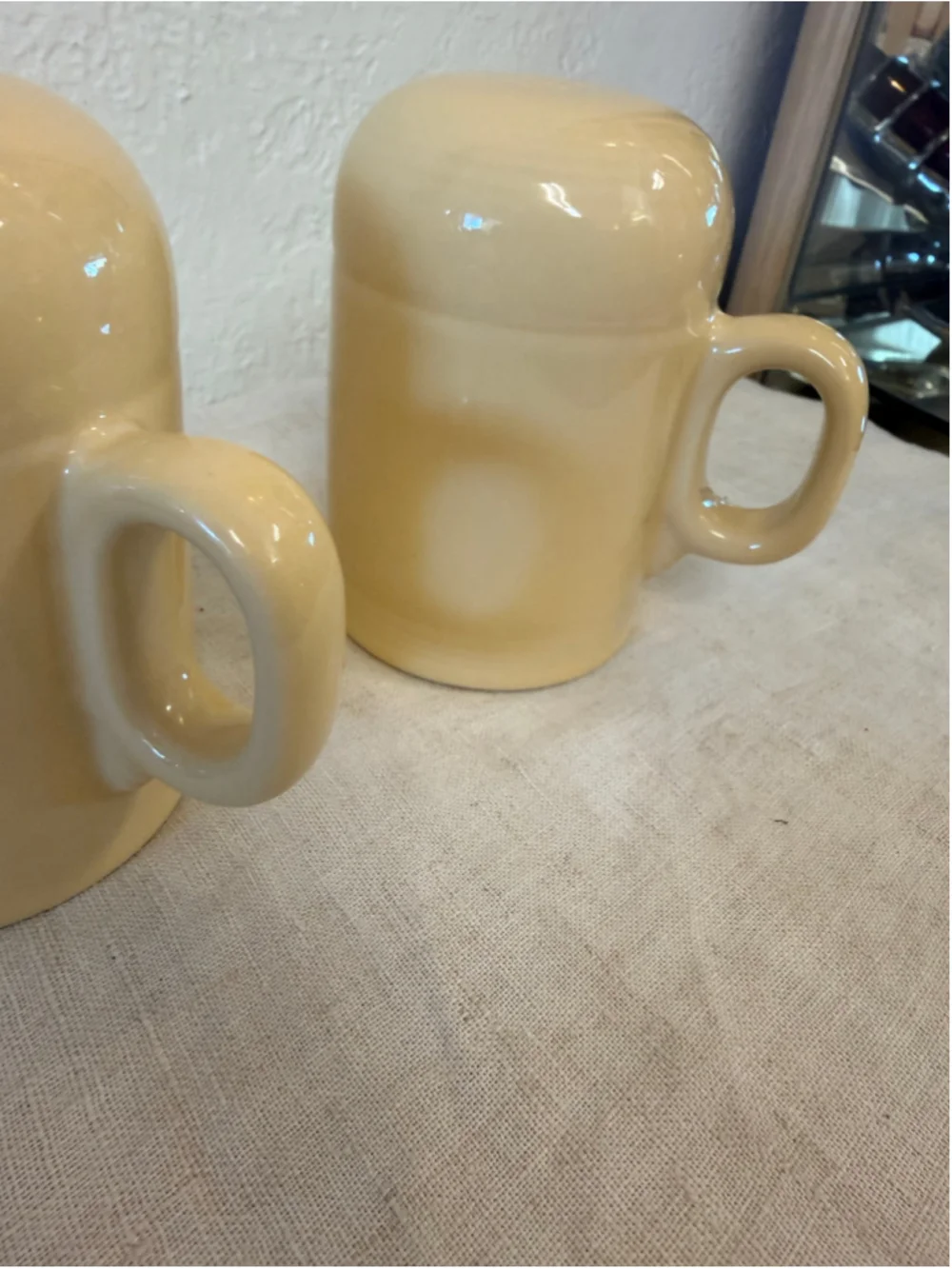 Fiesta Fiestaware Salt and Pepper Shakers Stovetop Rangetop Yellow Retired